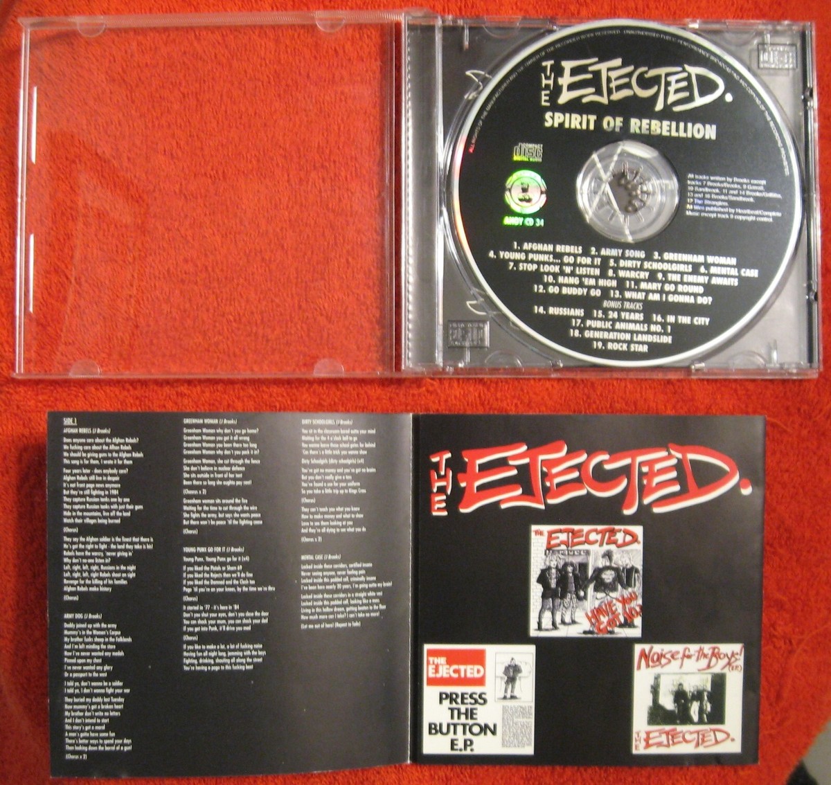 The Ejected - Spirit of Rebellion (CD 1995) Punk | eBay