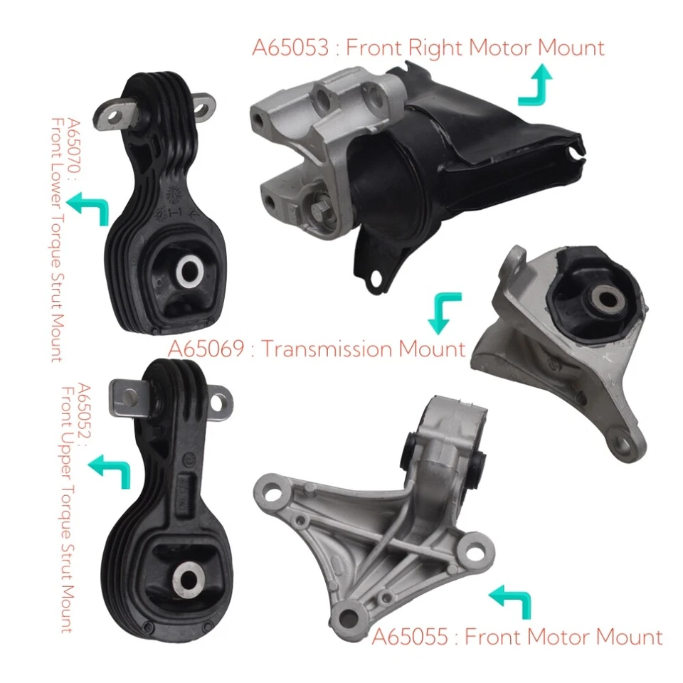 Kit de 5 piezas de soportes de motor para Honda CR-V 2,4 L 2012 2013 2014 nuevo Foto 2 de 4