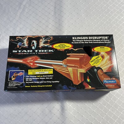 Star Trek Generations Klingon Disruptor - 1994 Vintage - Brand New!