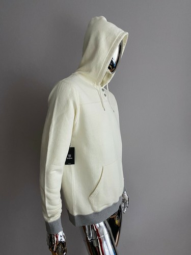 Men's BRIXTON White Hooded Sweatshirt  Size M - Picture 2 of 4