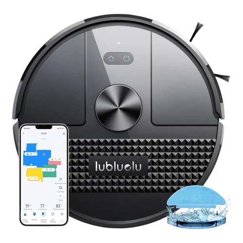 Lubluelu Robot Vacuum Hoover Cleaner with Mop 3 in 1 4500pa WiFi/App/Alexa SL68