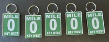 Key West Mile Marker 0 Acrylic Keychain (5) Keychains