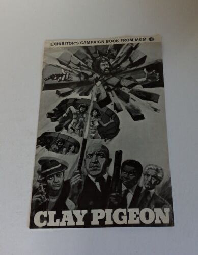 CLAY PIGEON MOVIE PRESSBOOK TELLY SAVALAS ROBERT VAUGHN BURGESS MEREDITH