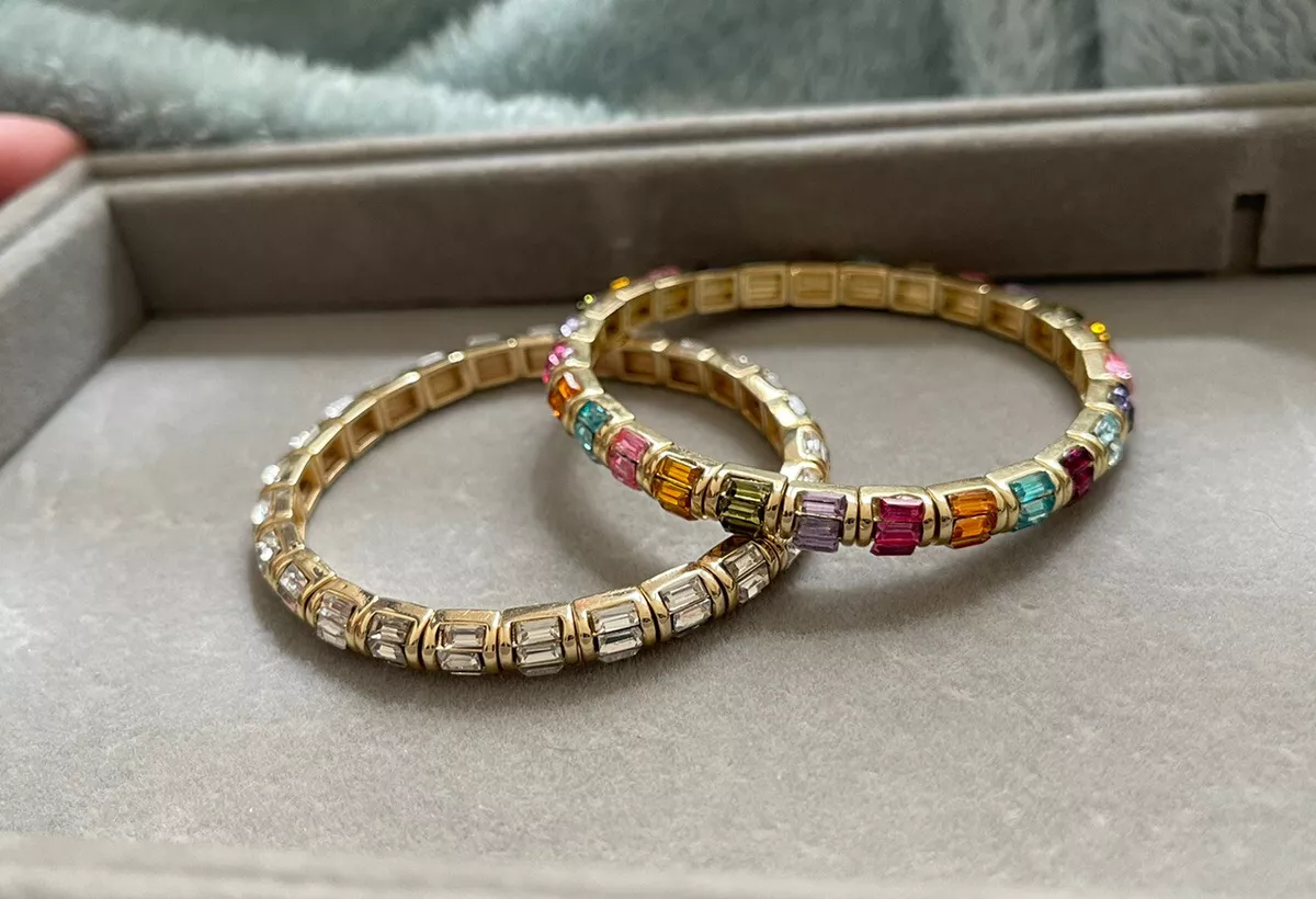 baublebar crystal bracelet set rainbow clear eBay