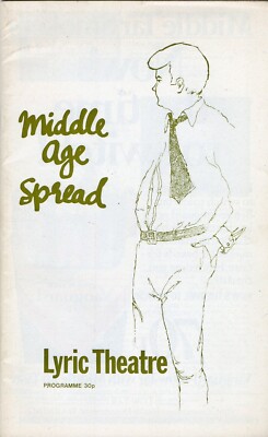 Middle Age Spread Lyric Theatre Programme Jul '80, Rodney Bewes Francis Matthews