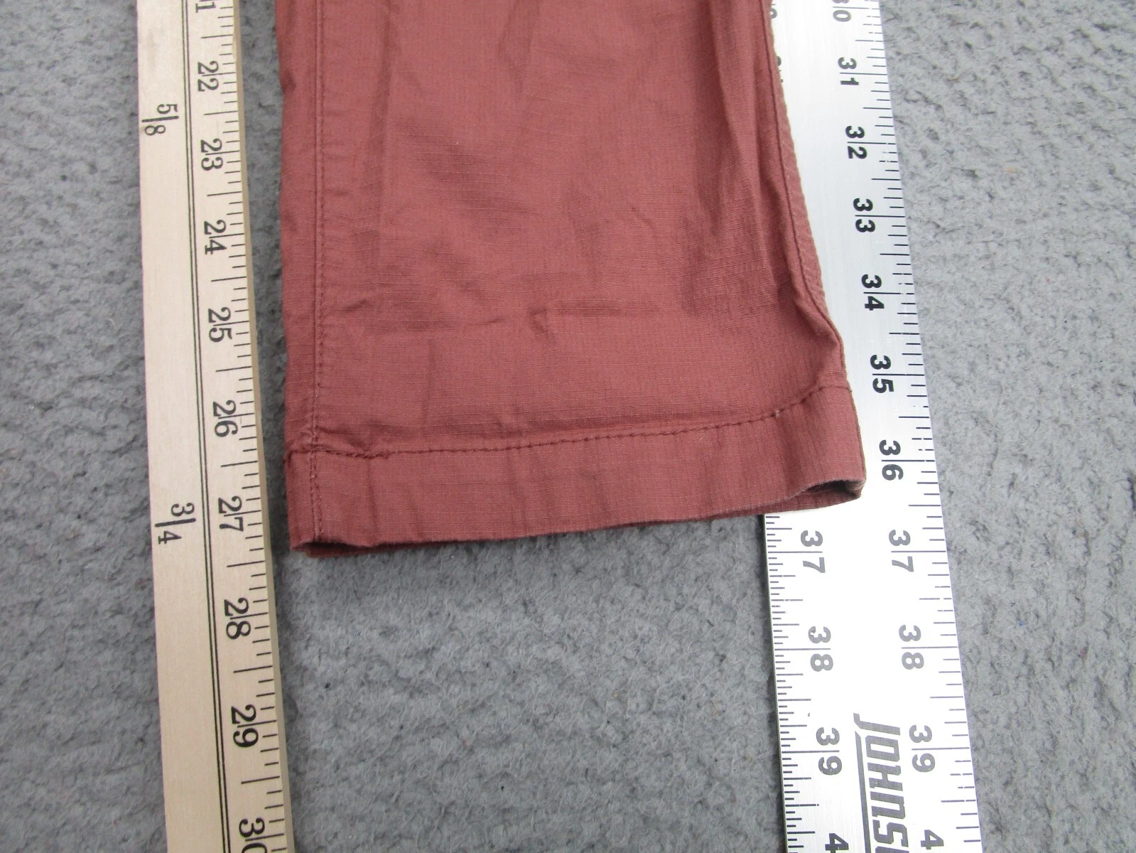 vuori rosewood ripstop zip pockets cargo hiking pants