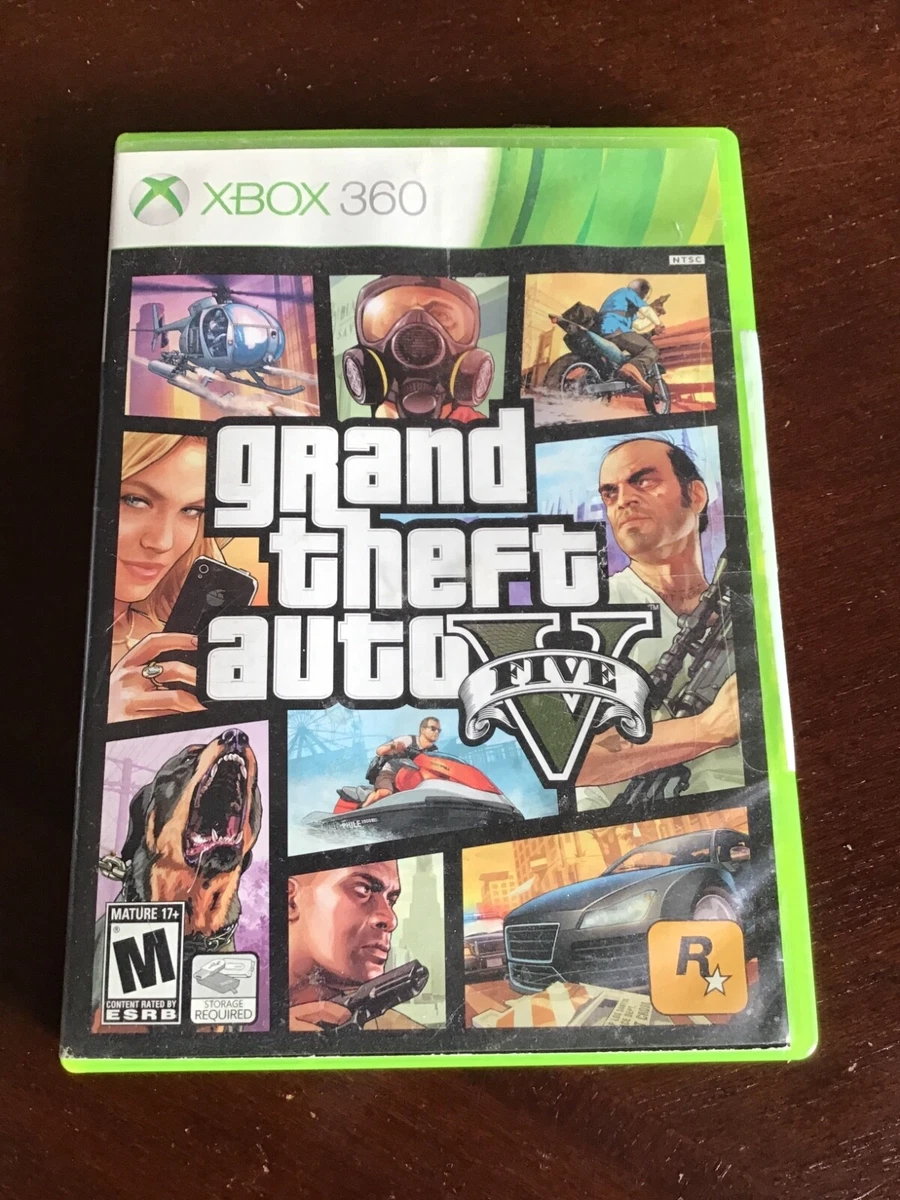 Grand Theft Auto V 5 FIVE XBOX 360 FIRST PRINT US EDITION NEW FACTORY SEALED