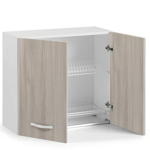 Mobile cucina olmo con sottolavello scolapiatti miscelatore e lavello acciaio - Immagine 2 di 4