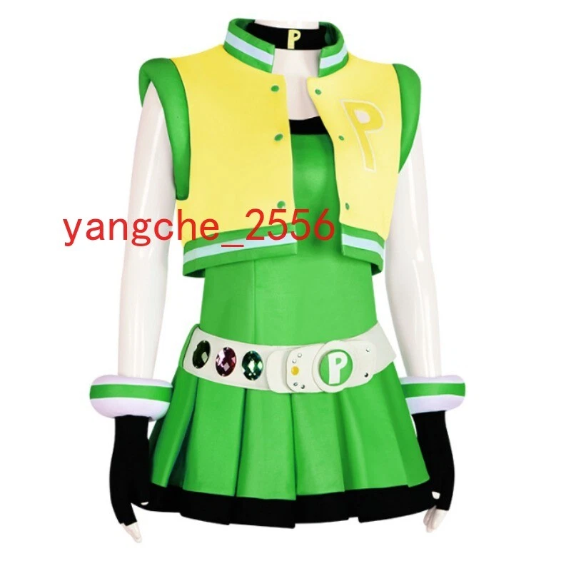 NEW Powerpuff Girls Z Blossom Bubbles Buttercup Cosplay Costume Cartoon COS Set - Image 3 of 4