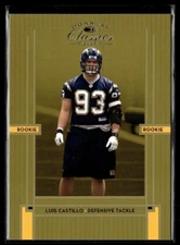 2005 CLASSICS ROOKIE /1999 LUIS CASTILLO CHARGERS