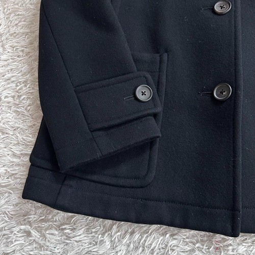 Margaret Howell Melton Wool Jacket Size II Black Pocket Free Shipping - Picture 3 of 10