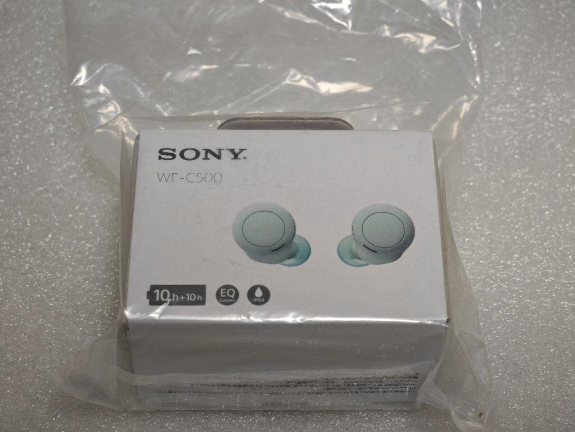 SONY Wireless Bluetooth Earphones WF-C500 GZ with Microphone Ice