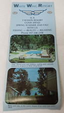 Fotos de mapa White Wing Resort Missouri 1977 Table Rock Lake Indian Point