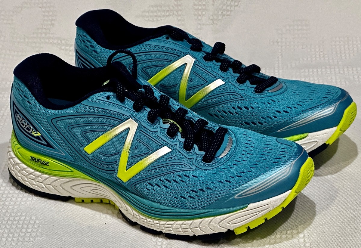 NEW BALANCE 880v7 Turq Blue Navy Lime Green Trufuse Running