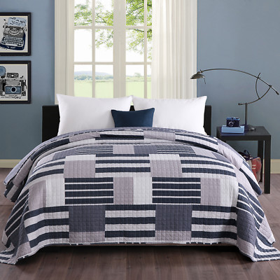 Tagesdecke Bett überwurf Steppdecke Plaid Decke Patchwork doppelseitig #1077-3