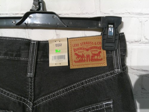 Womens Black Stonewash Levi's Ultra-High Rise Ribcage Straight Jeans/26 x 27 - Picture 6 of 8