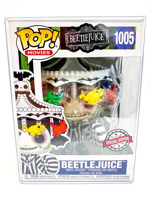 Beetlejuice - Beetlejuice with Carousel Hat SE Funko Pop 1005 with Pop Protector