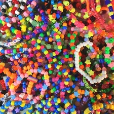 10 Random Kandi Singles Bracelets EDM PLUR RAVE 