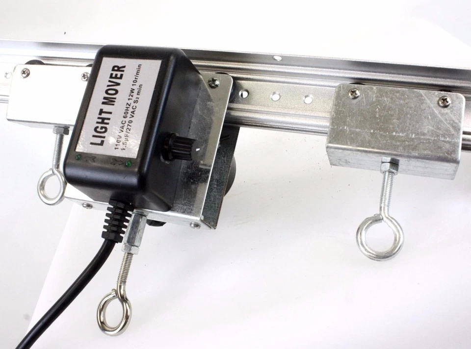 LOTE DOS 83" Riel de vía ligera Motor Luz de crecimiento Mover 4 Campanas reflectoras DE Gavita Foto 2 de 4