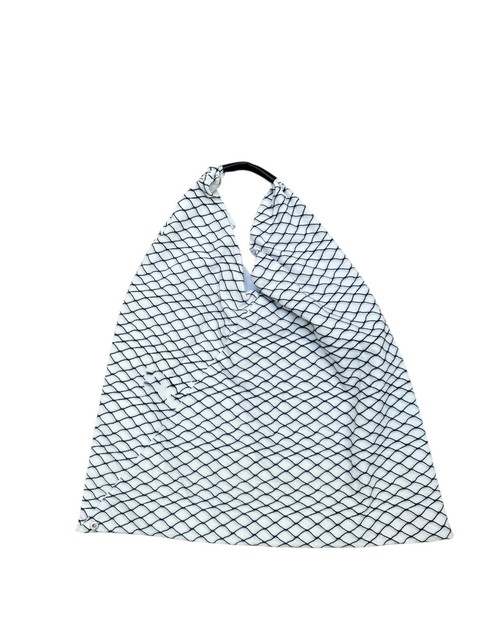 Maison Martin Margiela  Trompe l’oeil Mesh White Japanese Bag  Size Medium