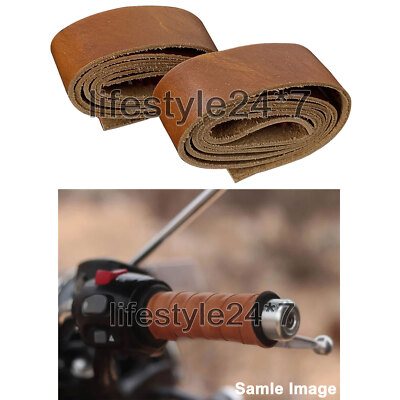 Royal Enfield ''D4 LH & RH Grip Leather Wrap Pair Brown Tan'' für Classic 350 500