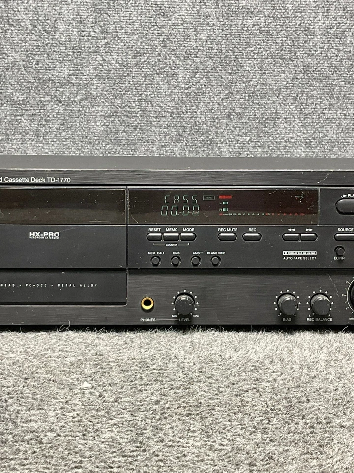 Carver TD1770 🎶 Home Audio Cassette Stereo Tape Deck, Black ✅ - Image 4 of 4