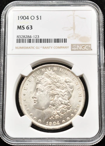 1904-O Morgan Silver Dollar NGC MS 63 #25MAR092