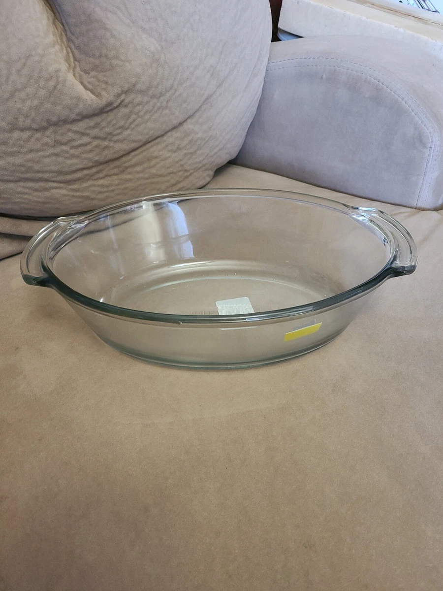 Anchor Hocking 4 Litre Very Large Deep Glass Oval Oven Roasting Dish Baking Dish