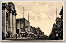 North Bay Ontario Antique Cars Street Richardson's Furniture Hardware Store Sign