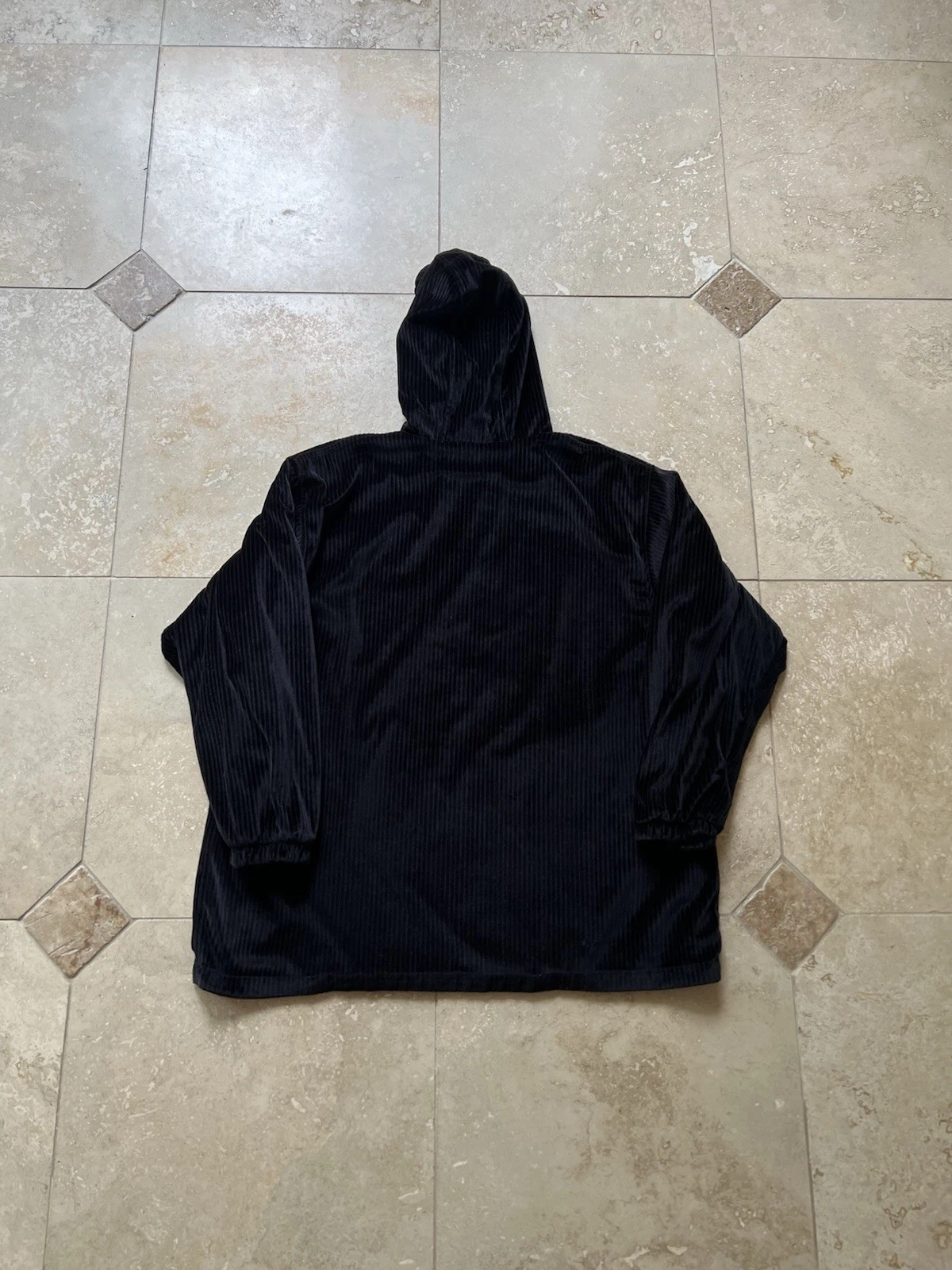 VTG Current Seen Outerwear Men's Full Zip Black Corduroy Reversible Jacket XL  image 4