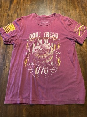 Grunt style T-shirt men s large Don t tread on me 1776 short sleeve cotton L C08