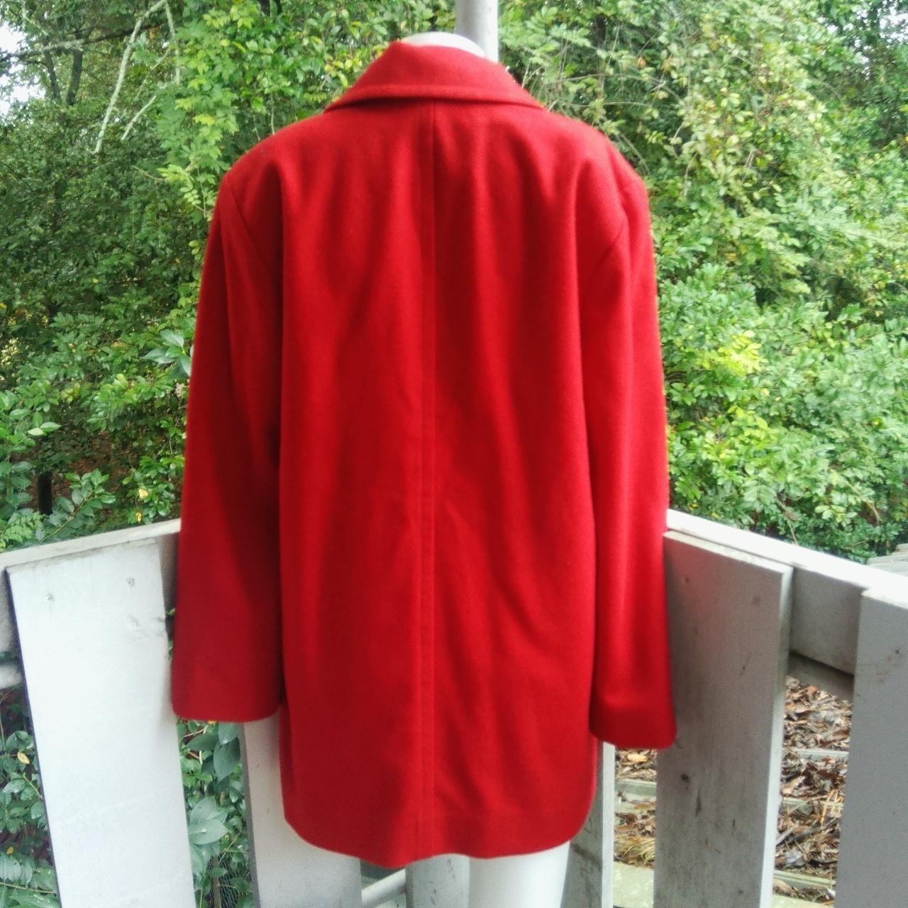 Pendleton Virgin Wool Double Breasted Red Blazer … - image 3