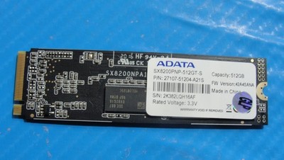 Gigabyte Aero 15 WB Adata NVMe M.2 SSD Solid State Drive SX8200PNP-512GT-S 512GB