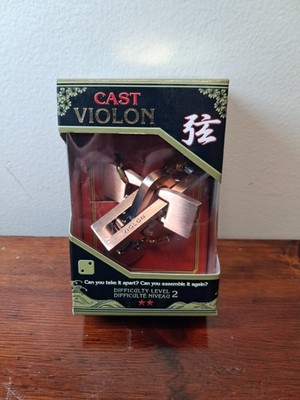 Hanayama Cast Violon Bronze Metal Brain Teaser Puzzle Level 2 Irregular Shape