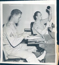 1942 Sergeant George Sullivan Graphing Machine Irvin Twaddell Vintage Photo