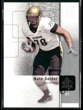 2011 SP Authentic Nate Solder #22 Colorado Buffaloes