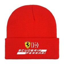 Cappello Beanie Ferrari Unisex Inverno Maglia Nero Rosso Grigio - Skullie