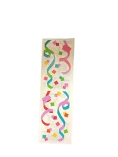 Vtg Mrs. Grossman’s Stickers STREAMERS CONFETTI Party Decorations Birthday