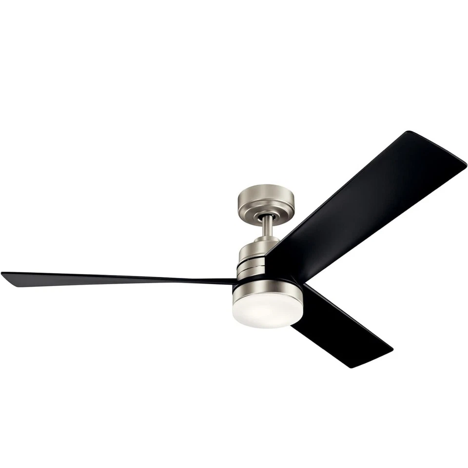 KICHLER 300275NI Spyn Ceiling Fan Anvil Iron Downrod Brushed Nickel LED - Image 2 of 4