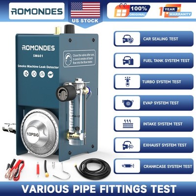 Smoke Machine Auto Diagnostic Fuel Pipe Smoke Leak Detector Tool Romondes SM601