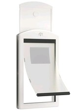 Weatherproof Dog Door with Magnetic Soft Flap Sliding Lock Panel Door, Large