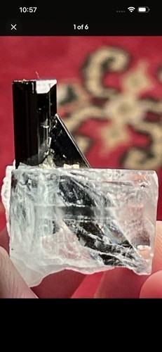 Aquamarine Combine Black Tuarmline Tourmaline Crystal Aquamarine Combine Black Tuarmline Tourmaline Crystal