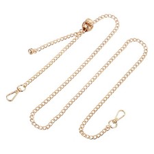 Purse Chain Strap, 51 Inch Adjustable Chains Strap Light Gold