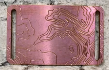 GRIP6 BELT BUCKLE - TITANIUM CONTOUR in PINK - WOMEN / MEN - 1.5 INCH WIDE