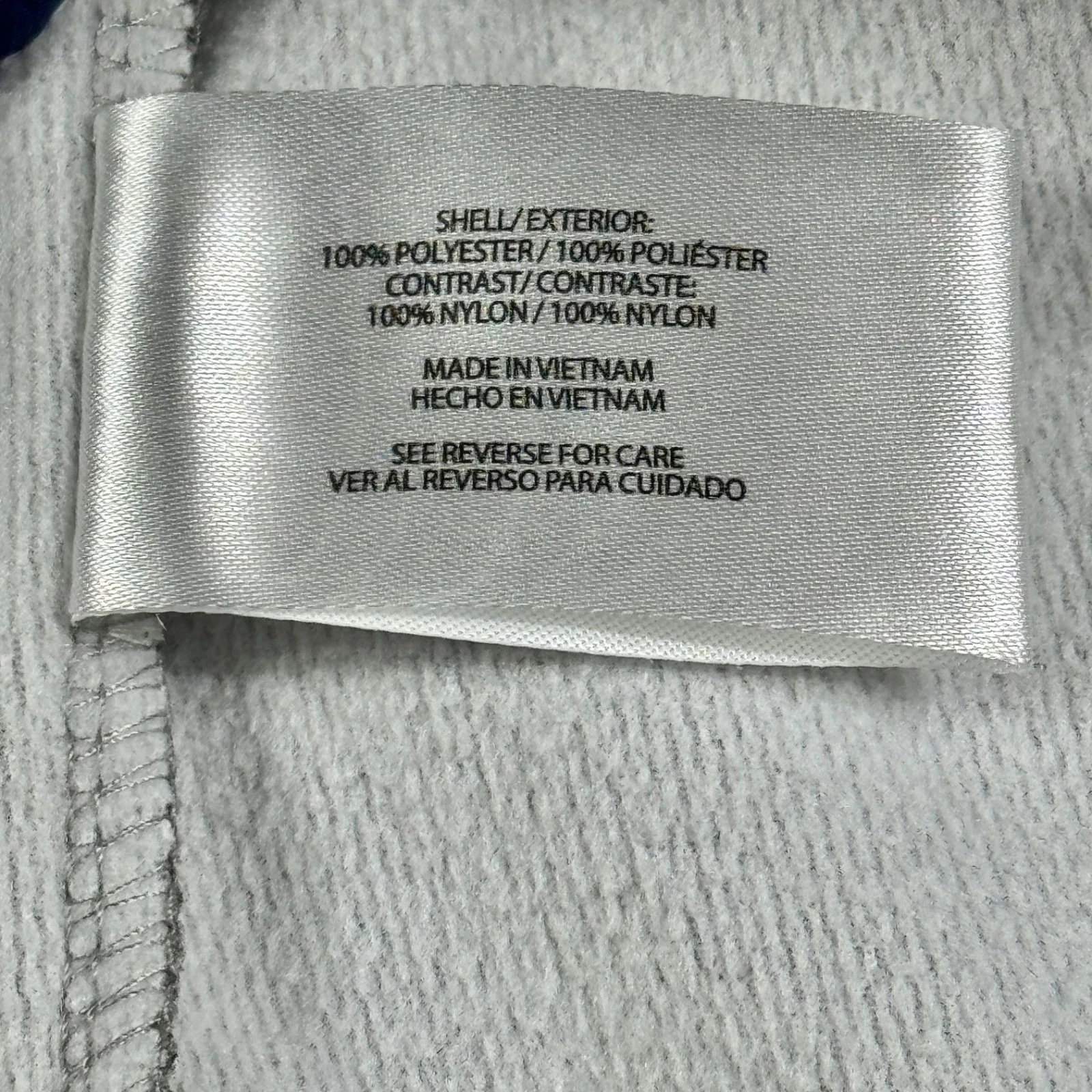 Orvis Men’s Classic Collection Full Zip Bonded Mesh Fleece Jacket Gray Blue L - product detail image 7