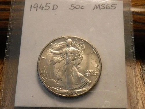 1945 D Walking Liberty Half Dollar (50C) ~ MS++ ~ Brilliant Uncirculated