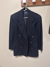 Ralph Lauren Vintage Navy Wool Blazer, 1980s