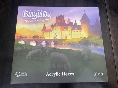 Castles of Burgundy Special Edition Acrylic Hexes Upgrade Pack Awaken Realms