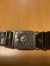 Girl Guide Vintage Leather Belt Uniform 1950s