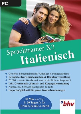 Sprachtrainer X3 Italienisch (PC-Software) Lernsoftware für Sprachen